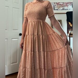 Orange Creek floral midi dress